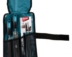 Makita Accessoires Tronçonneuse D-72154 Jeu De Limes Pour Scie à Chaîne 4,0 Mm