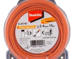 Makita Accessoires Débroussailleuse/Coupe-bordure E-01797 Fil De Coupe 2,4 X 15 Mètres Orange