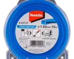 Makita Accessoires Débroussailleuse/Coupe-bordure Fil De Coupe Bleu 1,65mm X 15 Mtr Pour Débroussailleuses