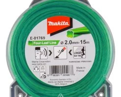 Makita Accessoires Débroussailleuse/Coupe-bordure Fil De Coupe Vert 2mm X 15 Mtr Pour Débroussailleuses